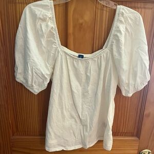 Old Navy Cream Puff Sleeve Blouse